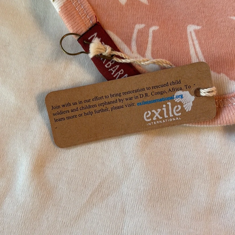 MilkBarn Pink Fox Organic Cotton Bib